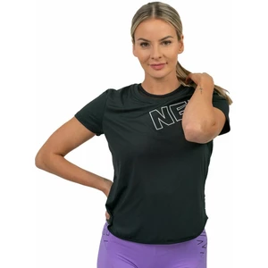 Nebbia FIT Activewear Functional T-shirt with Short Sleeves Black S Camiseta deportiva