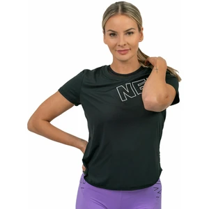 Nebbia FIT Activewear Functional T-shirt with Short Sleeves Black S