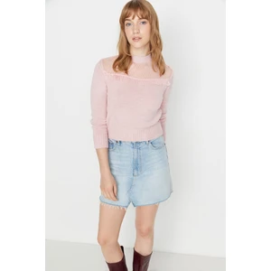 Trendyol Sweater - Pink - Regular fit