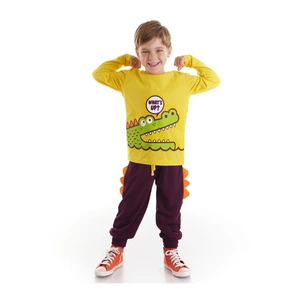 Denokids Two-Piece Set - Yellow - Relaxed fit