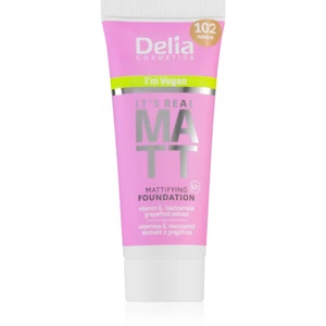 Delia Cosmetics It's Real Matt matující make-up odstín 102 Natural 30 ml