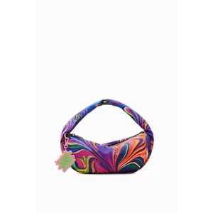 Orange-Purple Women's Patterned Handbag Desigual Metacolor Bang - Women