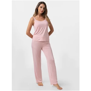 Růžové dámské pyžamové kalhoty DORINA Hoya - Dámské