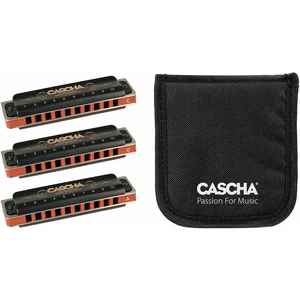 Cascha HH 2343 Professional Blues Pack 3 Harmonica diatonique