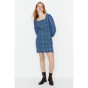 Női ruha Trendyol TWOAW21EL0532/BLACK