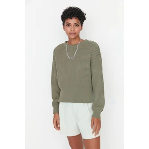 Trendyol Sweater - Khaki - Regular fit