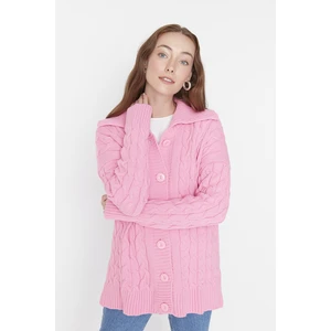 Trendyol Cardigan - Pink - Relaxed fit