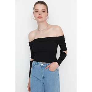 Trendyol Blouse - Black - Slim fit