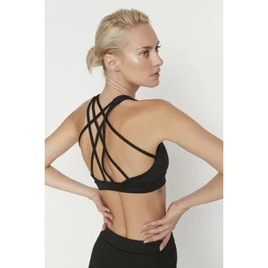 Trendyol Black Back Cross Band Detail Support Sports Bra