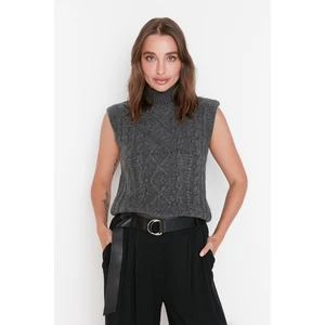 Trendyol Sweater Vest - Gray - Regular fit