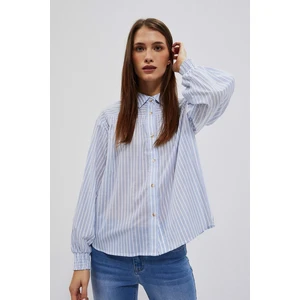 LADIES SHIRT L-KO-4009 BÍLO_BLUE