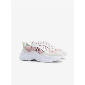 Pink Womens Suede Sneakers Tommy Jeans - Women