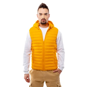 Men's quilted vest GLANO - yellow