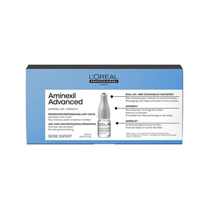 L’Oréal Professionnel Serie Expert Aminexil Advanced ampuly pre rast vlasov a posilnenie od korienkov 10x6 ml