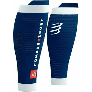 Compressport R2 3.0 Blue/White T2 Běžecké návleky na lýtka