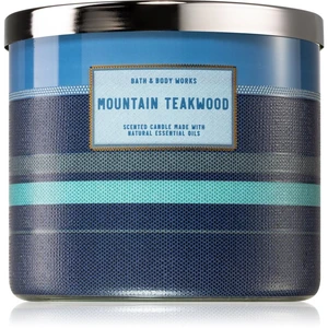 Bath & Body Works Mountain Teakwood vonná svíčka I. 411 g