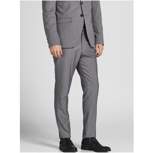 Grey Mens Suit Pants Jack & Jones Franco - Mens