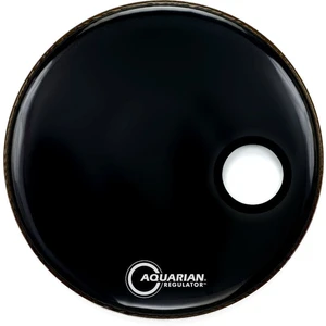 Aquarian RSM24BK Regulator Port/Ring 24" Schwarz Resonanzfell