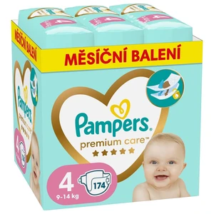 PAMPERS Pleny jednorázové Premium Care vel. 4 (174 ks) 9-14 kg - měsíční balení