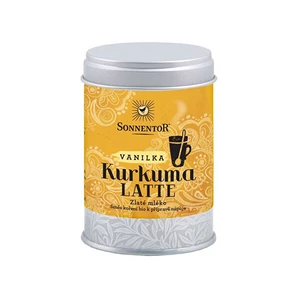 Sonnentor Bio Kurkuma Latte-vanilka 60 g dózička ( Pikantní kořeněná směs )