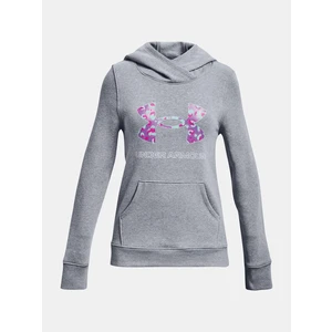 Under Armour Rival Fleece Logo Hoodie Šedá YM