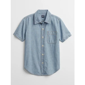 Modrá klučičí dětská košile chambray shirt