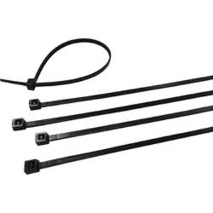 Kabelska vezica (D x Š) 290 mm x 3.6 mm CB 290/3.6 BLACK črna, 100 kosov, Weidmüller