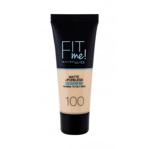 Maybelline Fit Me! Matte+Poreless zmatňujúci make-up pre normálnu až mastnú pleť odtieň 100 Warm Ivory 30 ml