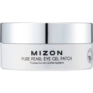 Mizon eye patches Prémiová oční hydrogelová maska s bílou perlou a diamantem na vrásky a rozjasnění pleti Pure Pearl  60 ks x 1,4 g