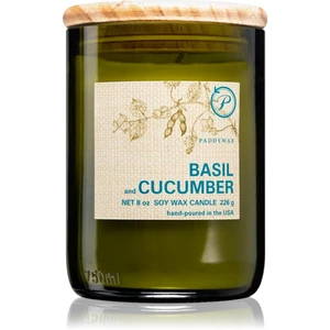 Paddywax Eco Green Basil & Cucumber vonná svíčka 226 g