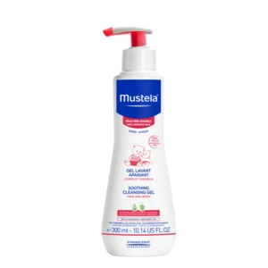 Mustela Bébé upokojujúci čistiaci gél pre deti od narodenia 300 ml