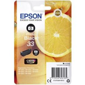 Epson originální ink C13T33414012, T33, photo black, 4, 5ml, Epson Expression Home a Premium XP-530, 630, 635, 830