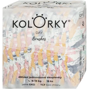 KOLORKY DAY - štetec - L (8-13 kg) - 19 ks - jednorázové ekoplienky