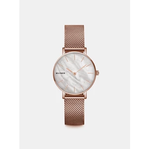 Dámské hodinky s nerezovým páskem v růžovozlaté barvě Millner Mini