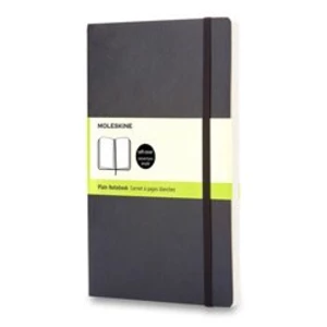 Moleskine - zápisník v měkkých deskách - 9 x 14 cm, čistý, černý