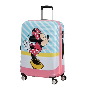 American Tourister Cestovní kufr Wavebreaker Disney Spinner 64 l - Minnie Pink Kiss