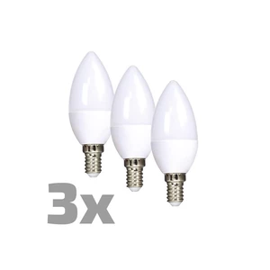 LED žárovky led žárovka ecolux wz4313, e14, 6w, svíčka, teplá bílá, 3ks