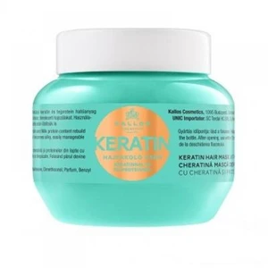 Kallos Regenerační maska na vlasy s keratinem a mléčnými proteiny (Keratin Hair Mask) 275 ml