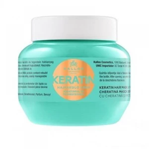 Kallos Regenerační maska na vlasy s keratinem a mléčnými proteiny (Keratin Hair Mask) 275 ml
