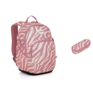 Studentský batoh Růžová zebra Topgal YOKO 23023,Studentský batoh Růžová zebra Topgal YOKO 23023