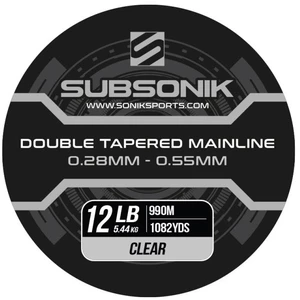 Sonik ujímaný vlasec subsonik double tapered main line clear 990 m - 0,30-0,55 mm 14 lb