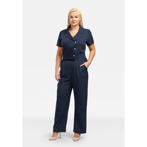 Karko Woman's Jumpsuit Q265 Navy Blue