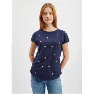 Orsay Dark blue Women Floral T-Shirt - Women