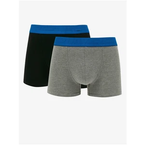 Set of two men's boxers in black and gray Replay - Men