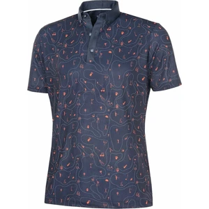 Galvin Green Miro Mens Polo Shirt Navy/Orange XL