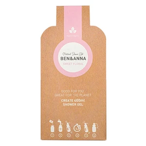 BEN&ANNA Natural Shower Gel sprchové vločky Sweet Floral 2x20 g