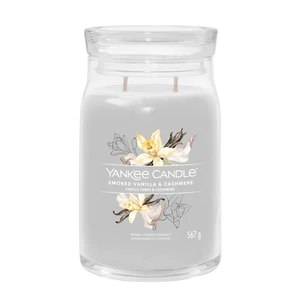 Yankee Candle Smoked Vanilla & Cashmere vonná svíčka Signature 567 g