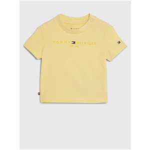 Yellow Kids T-Shirt Tommy Hilfiger Baby Essential - Girls