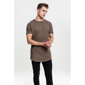 Army Green T-Shirt in the Shape of a Long Tee