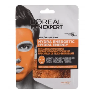 L’Oréal Paris Men Expert Hydra Energetic hydratační plátýnková maska pro muže 30 g